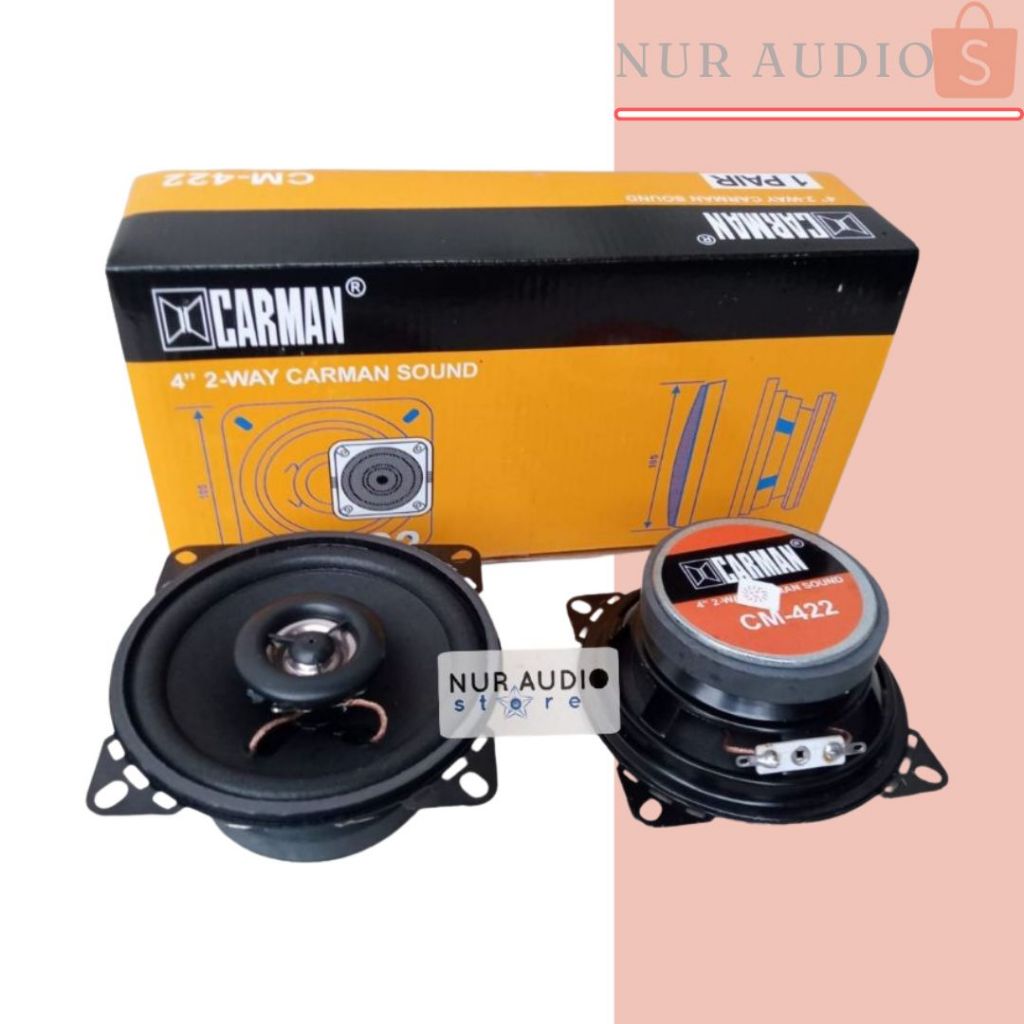 Speaker 4inch 2 Way CARMAN CM-422 Speaker Pintu Mobil 4inch