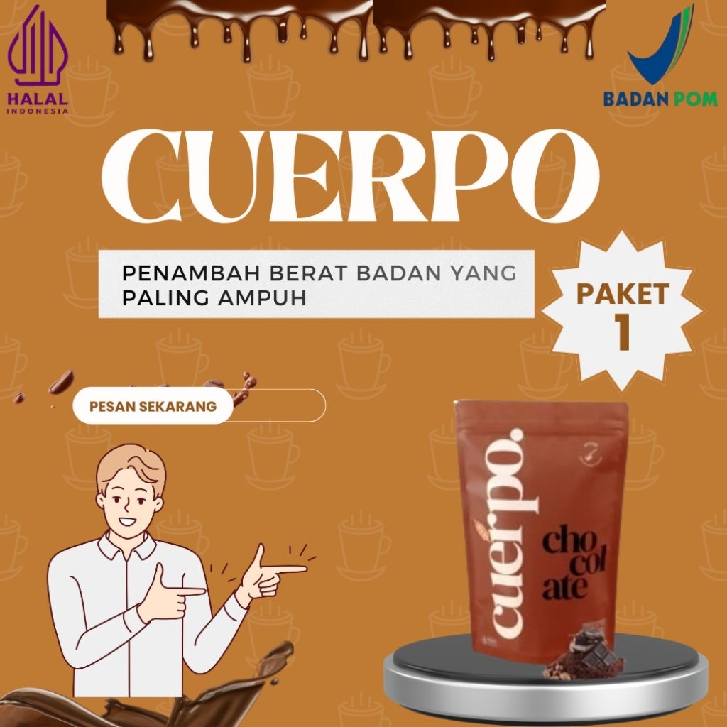 Cuerpo 1 Pcs Susu Bubuk Coklat Penutrisi Badan Dan Penggemuk Badan Baik Dikonsumsi Halal Bpom Origin