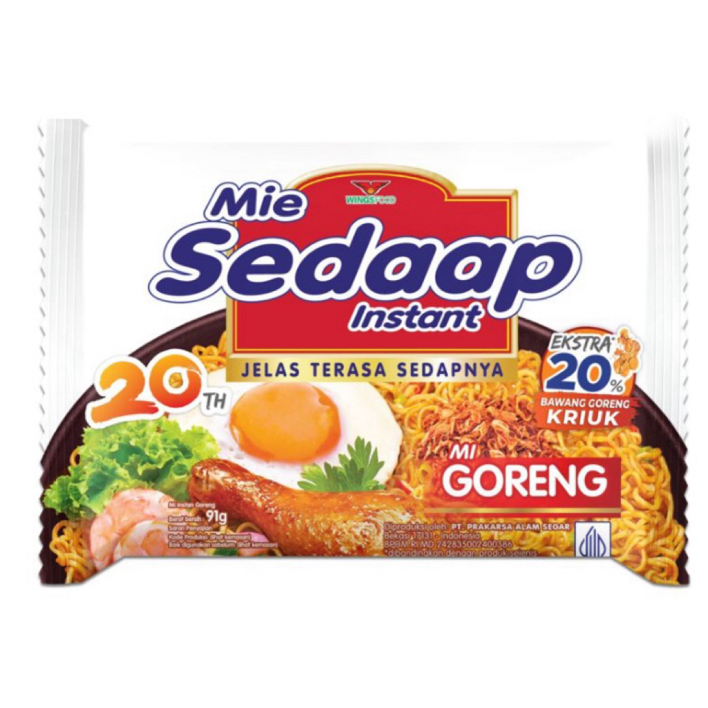 Mie Sedap Goreng Bungkus (Ecer) | READY Stok Terbaru Halal MUI | Beli Satuan Boleh