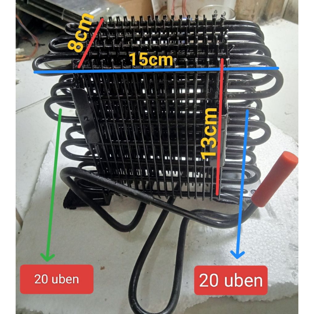kondensor tumpuk kulkas showcase LG 2pintu original