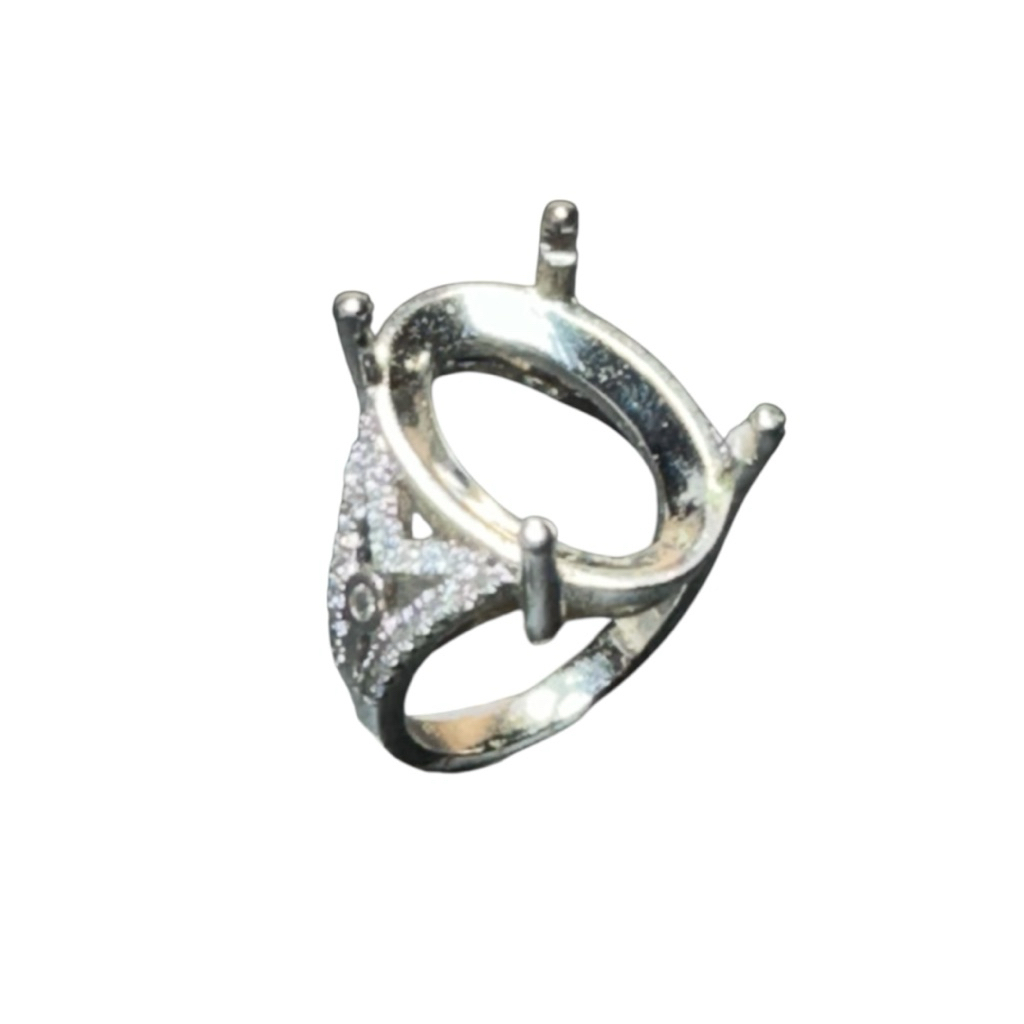 Ring cincin wanita batu akik dan permata emban cangkang | RG2