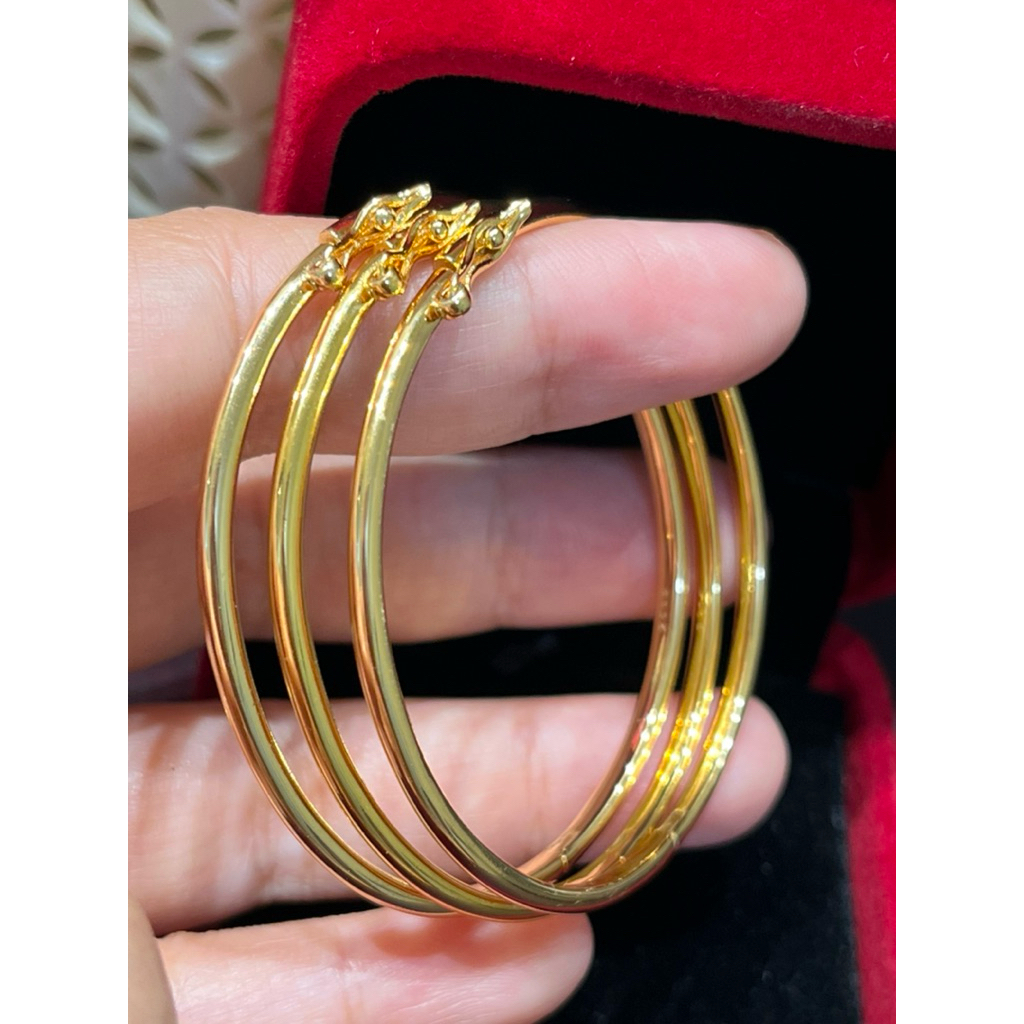 Gelang Bangles Premium Perak Murni S925