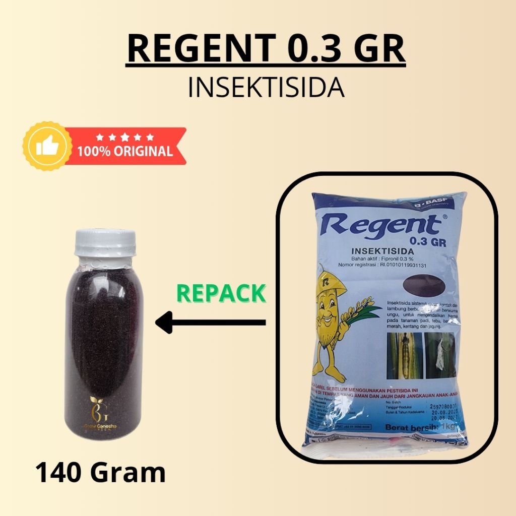Regent® 0.3 GR || REGENT INSEKTISIDA || REGENT || REPACK || 140 GRAM