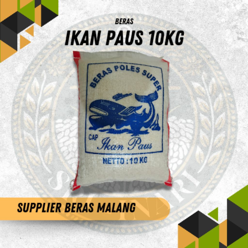 Beras Ikan Paus 10Kg - Beras Berkualitas Tinggi - Beras, Pulen
