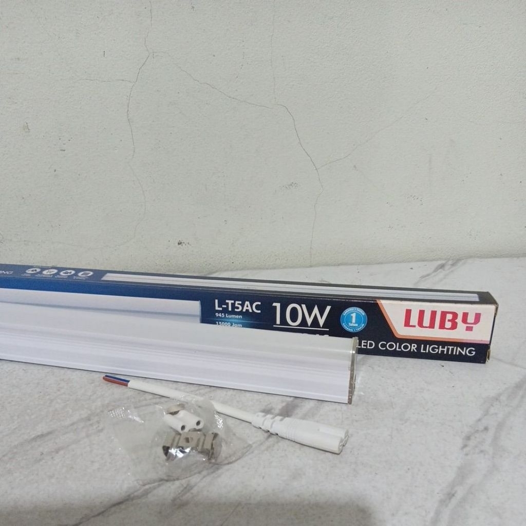 Lampu Etalase 10 watt neon box Luby TL T5 LED 60 cm