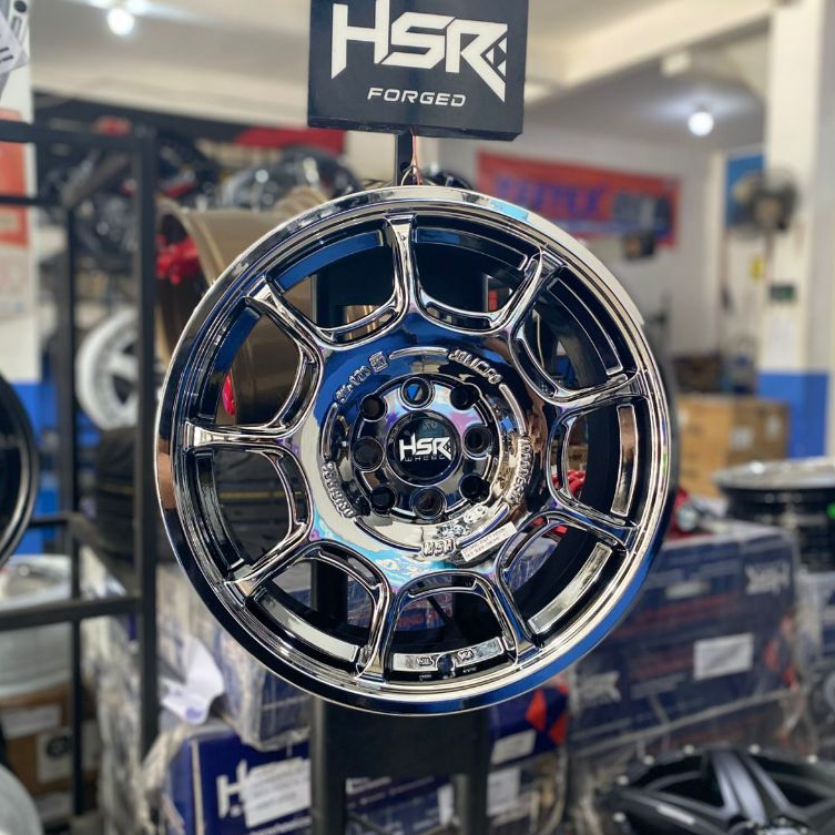 Velg Mobil Ring 16 BLACK CHROME Kijang Yaris Brio DLL HSR JELIMPO