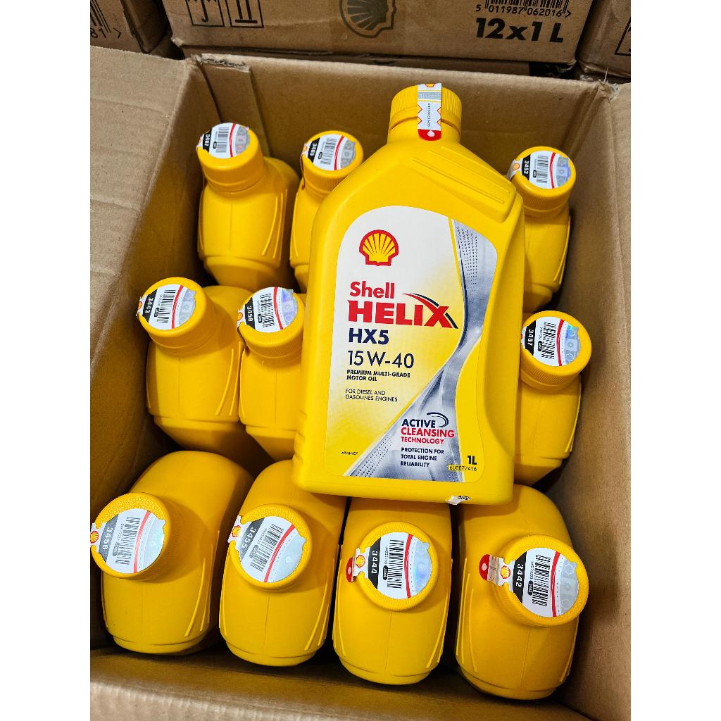 (1 DUS) Shell Helix HX5 1L 12 Botol 10W-40