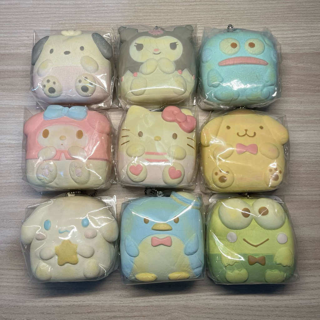 Sanrio Chigiri Bread Fullset Japan Tag || Kuromi Hello Kitty Hangyodon Pochacco Melody Pom Pom Purin