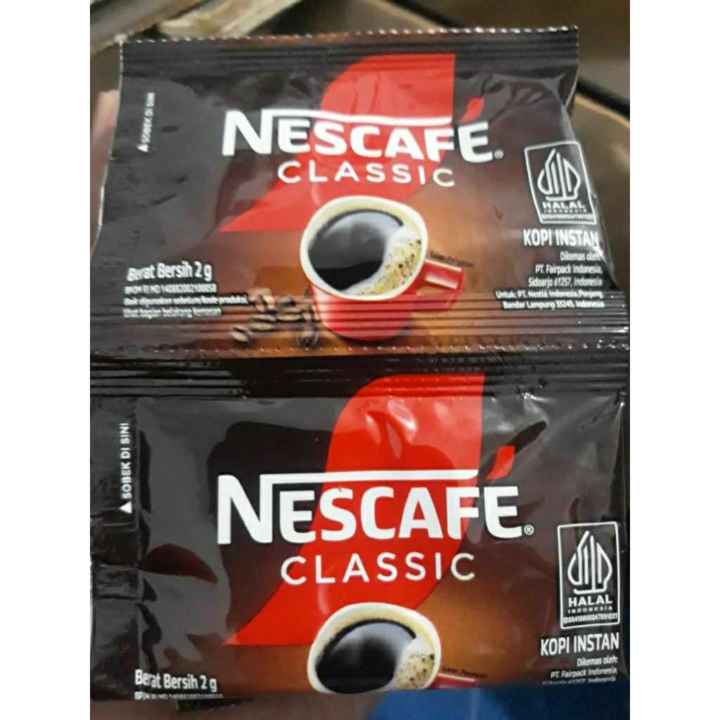 Nescafe Classic Kopi Instan Rentengan Isi 10 Sachet