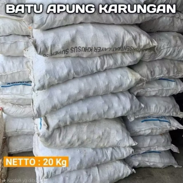 BATU APUNG KECIL/PUMICE STONE MEDIA FILTER/MEDIA TANAM 1 SAK/20 KG