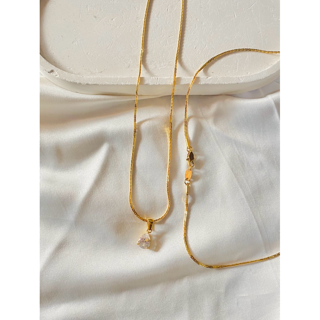 kalung italy santa permata oval premium/kalung titanium/kalung premium