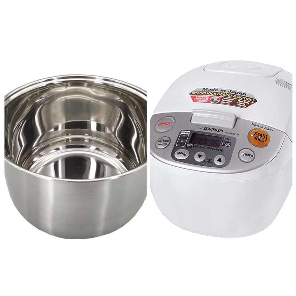 (PANCI SAJA) Innerpot Stainless Steel Utk Rice Cooker "Zoji****I"  NL-AAQ18 (Kapasitas BESAR : 10 Cu