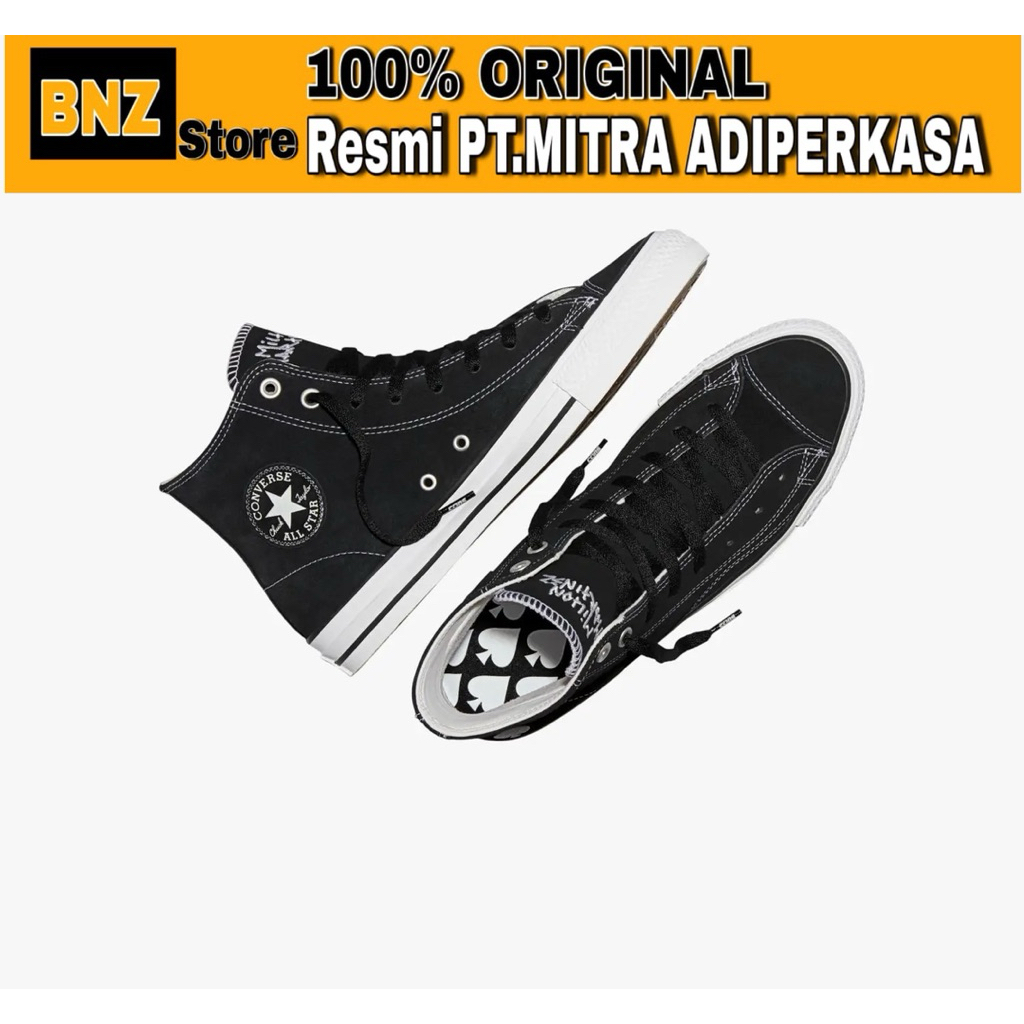 Sepatu Sneakers Pria Converse X Milton Martinez CTAS Pro Black/White