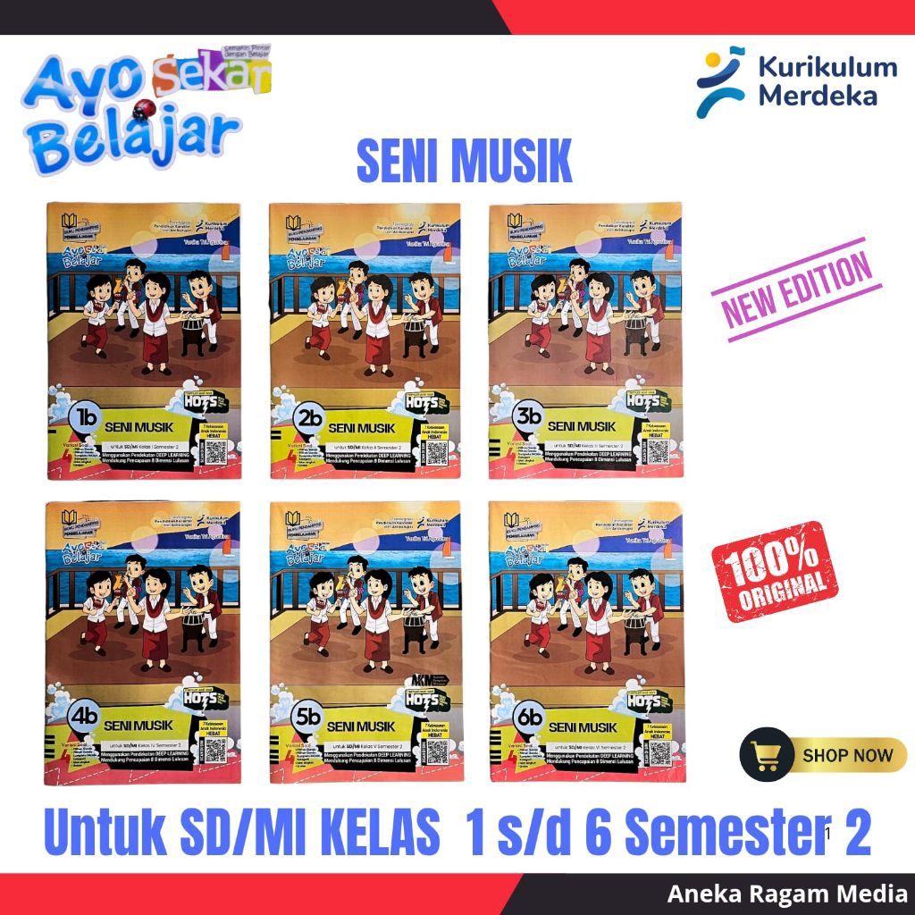 LKS Sekar Ayo Belajar Seni Musik Kelas 1,2,3,4,5,6 SD/MI Kurikulum Merdeka Semester 2 2025/2026