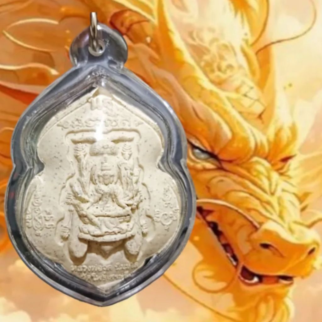 Liontin Phra Phrom dengan Phra Pidta/ Lp Jued