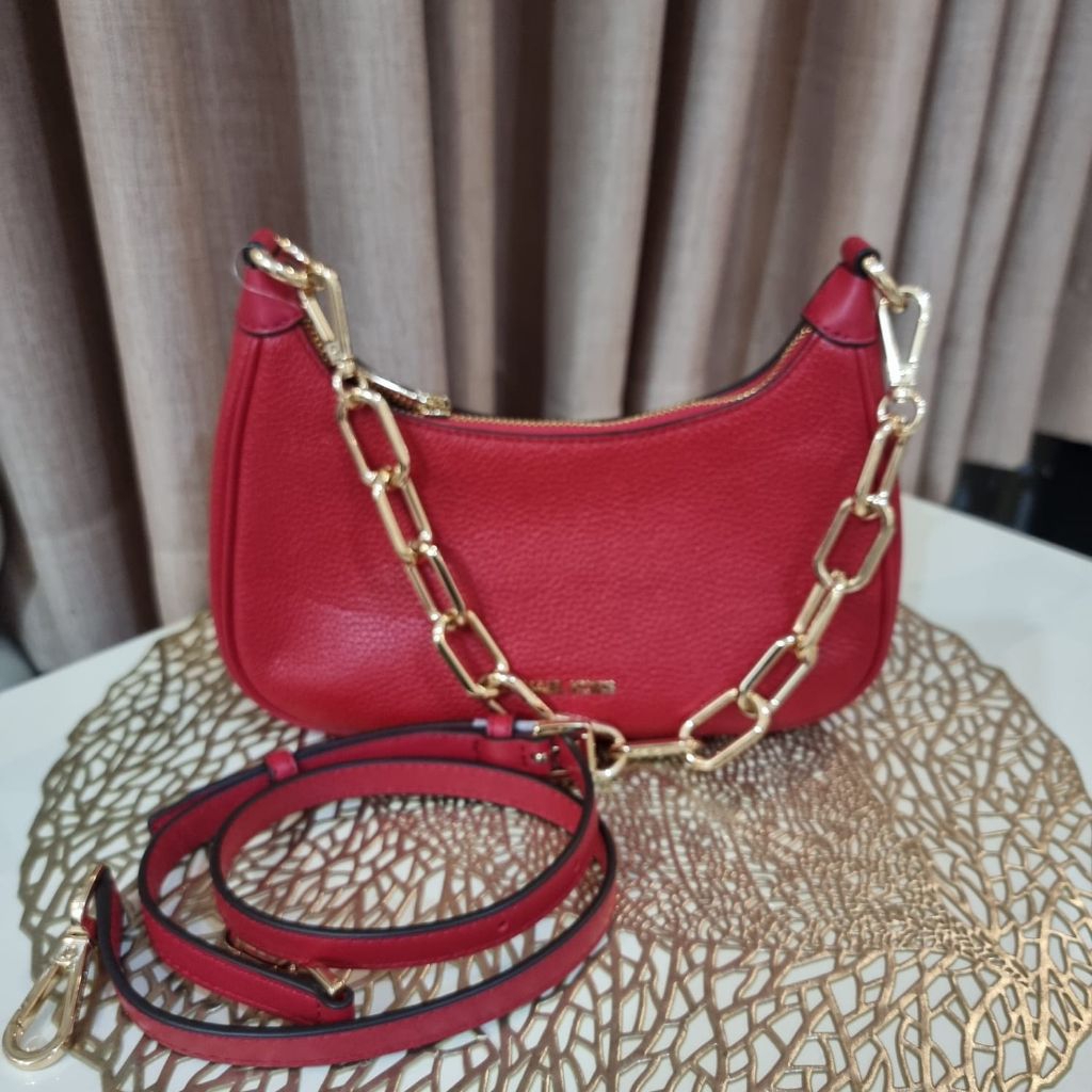 michael kors mk cora large bright red n