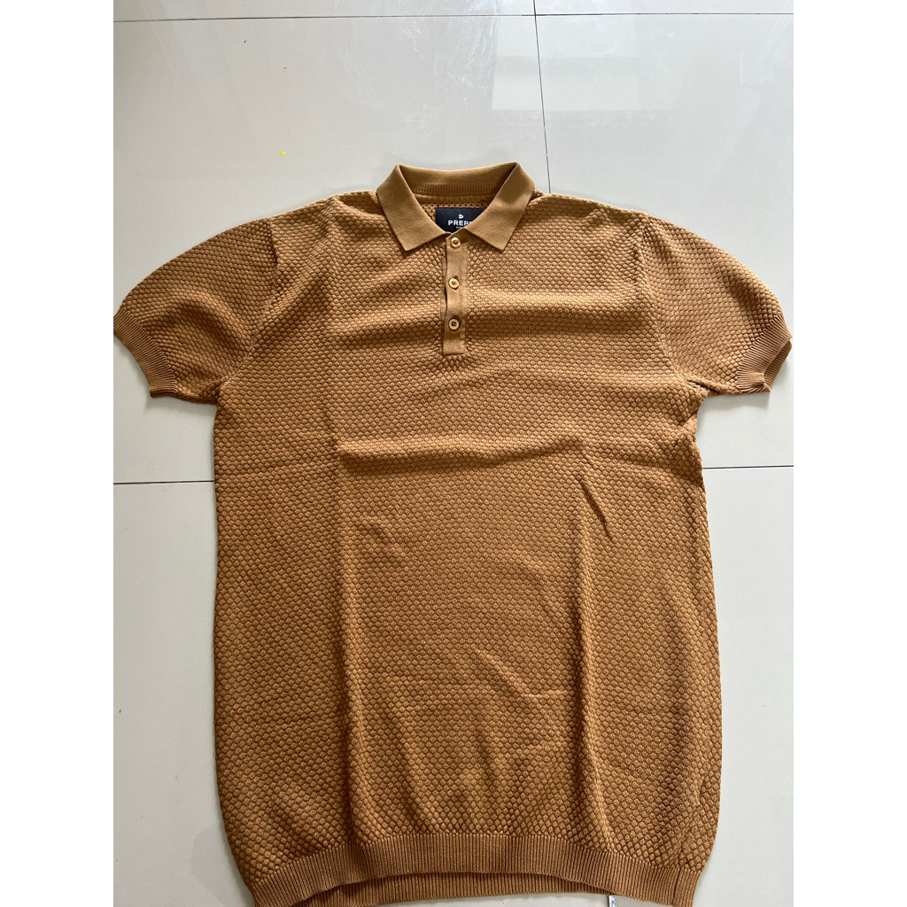 polo prepp studio warna light brown size M