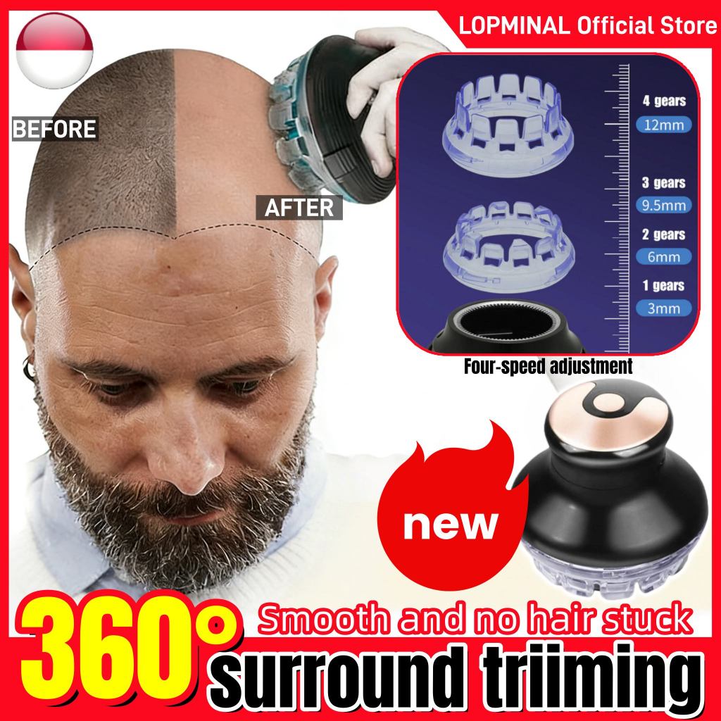 Alat cukur potong rambut pria & anak elektrik kumis dan pencukur jenggot cas original 100%