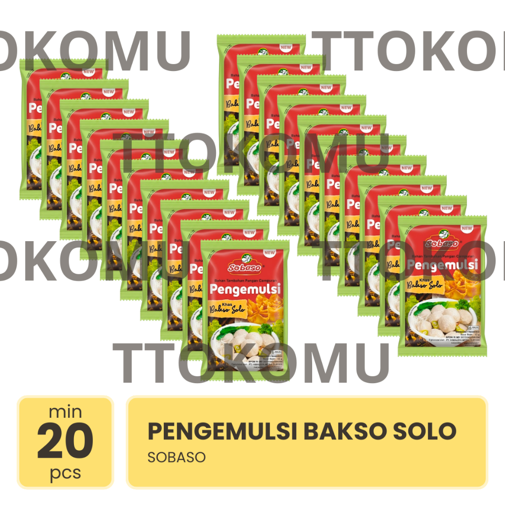 Tepung Pengemulsi Sobaso Bakso Solo 32 gr
