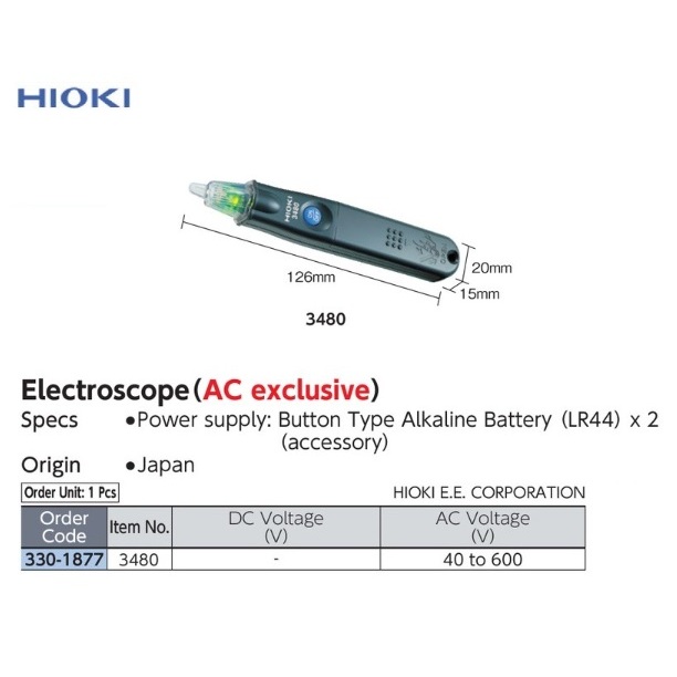HIOKI voltage detector 3480