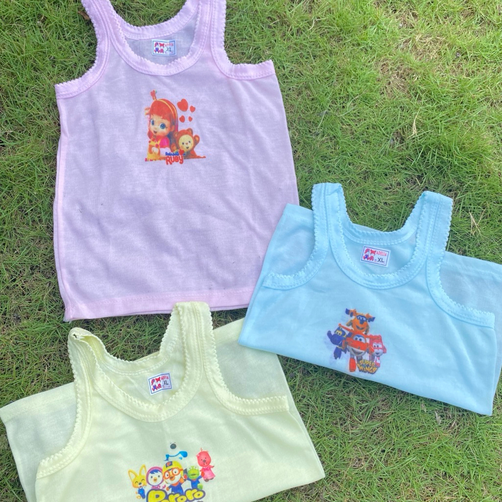 Singlet Dalam Anak Karakter anak lucu / Kaos Dalam Anak anak Laki laki / Perempuan Termurah Terlaris