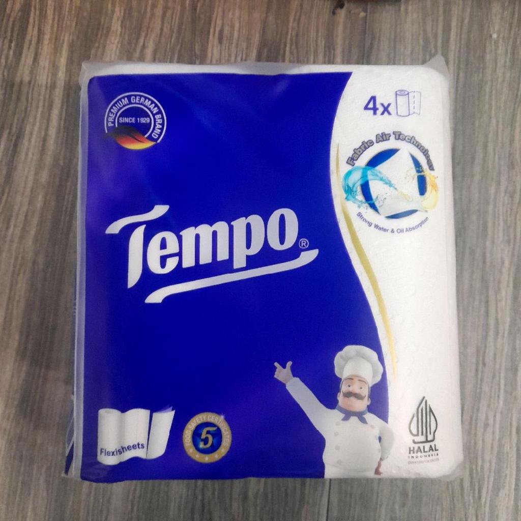 Tempo Multi Purpose Kitchen Towel Tisu ( 4 Roll x 120 Sheets)