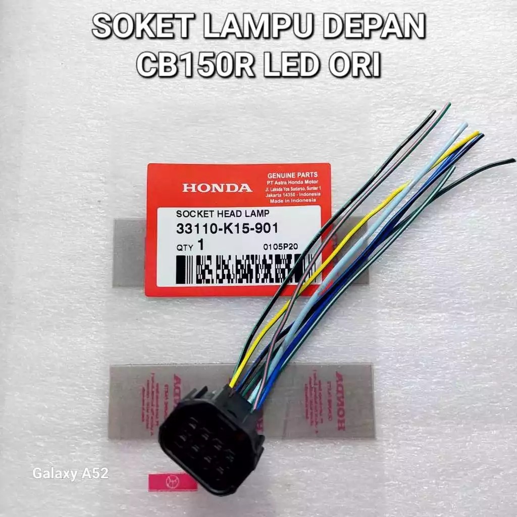 Soket Lampu Depan Cb150R Led Original 33110K15901