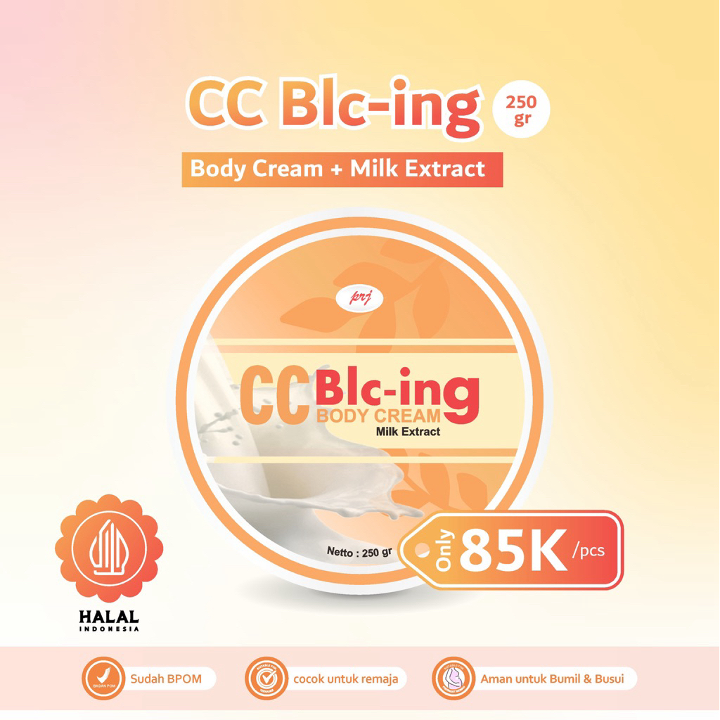 CC Bleaching Body Cream | Milk Extract Bright Bleaching