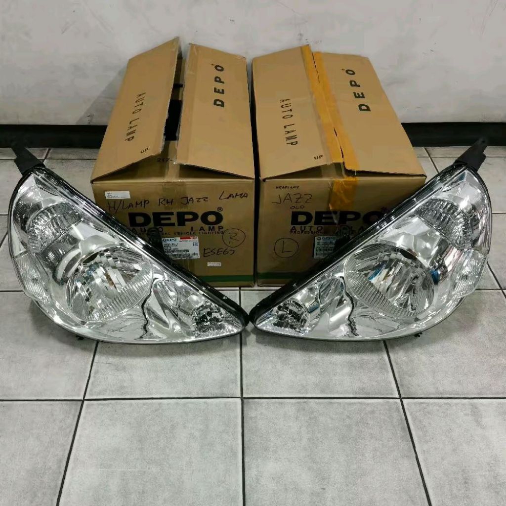Headlamp kanan / kiri Honda Jazz Idsi Vtec GD3 tahun 2004-2006 Depo
