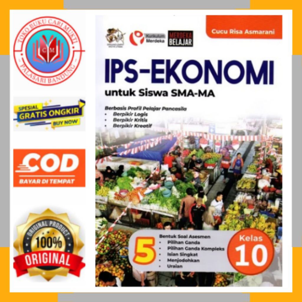 YRAMA WIDYA BUKU IPS EKONOMI UNTUK SISWA SMA/MA KELAS 10 KURIKULUM MERDEKA BEKAS ORIGINAL