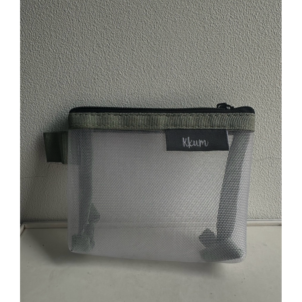 Dompet mini jaring/ Dompet transparan alat tulis/ Dompet kosmetik