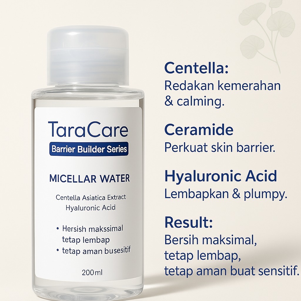 Taracare Micellar Water Makeup Remover Cerah