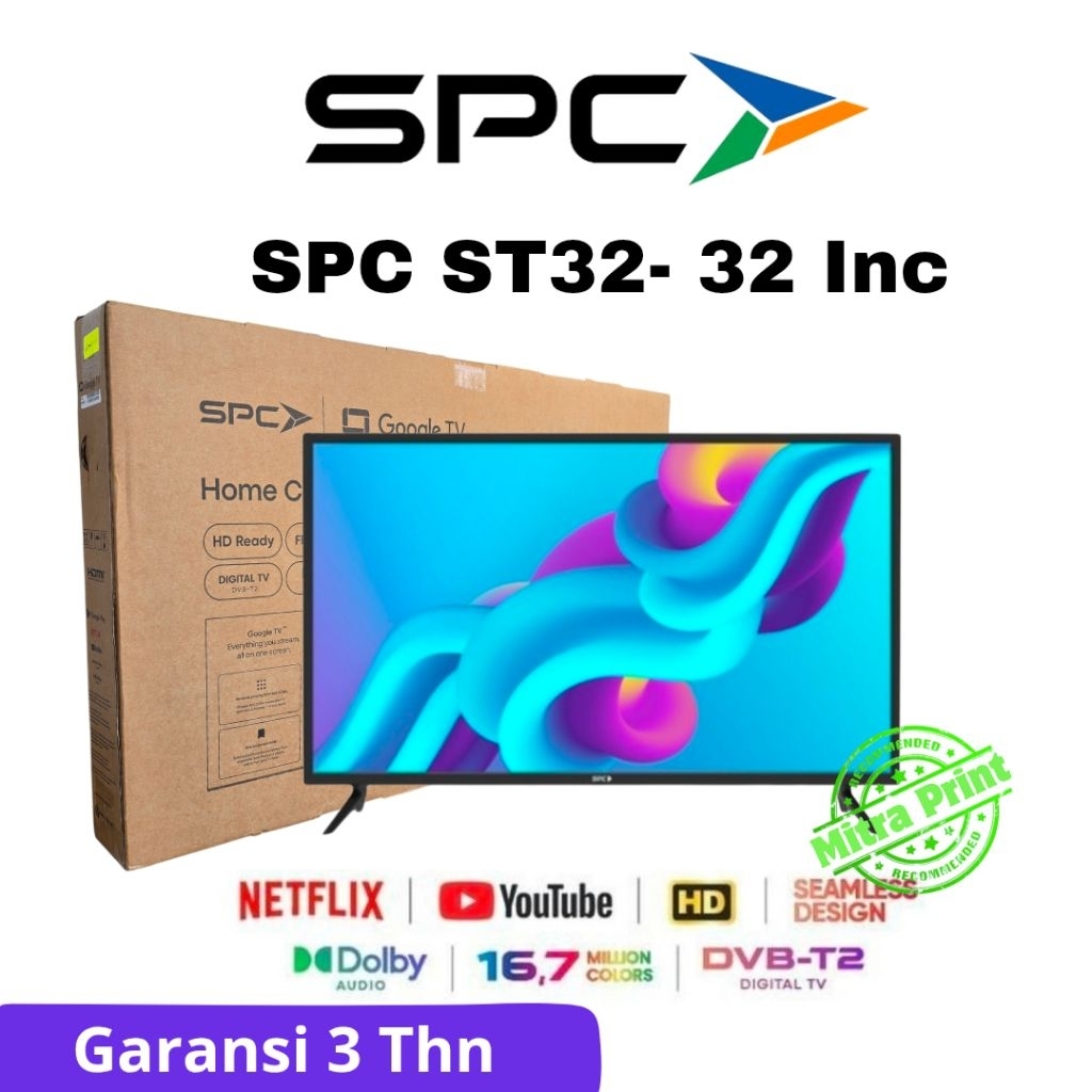 SPC G00GLE TV 32 INC SPC ST32- 32 inchi Garansi Resmi