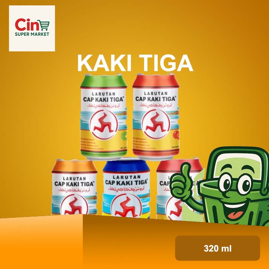 KHUSUS Larutan Cap Kaki Tiga 320ml 1 dus x 24 Kaleng Semua varian rasa