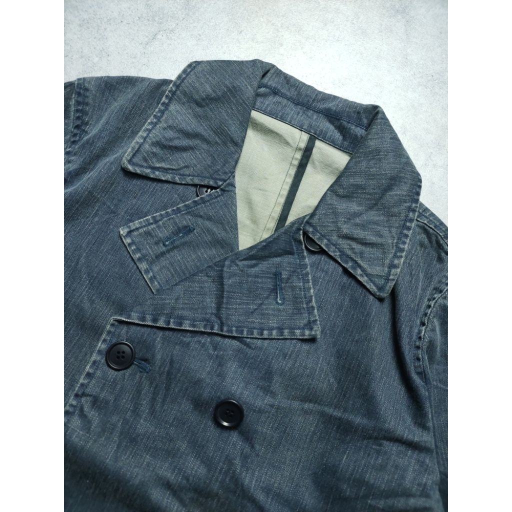 Beams Plus Denim Double breasted Coat Jacket