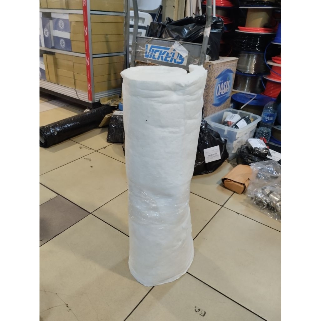 Glasswool putih lembaran tahan panas