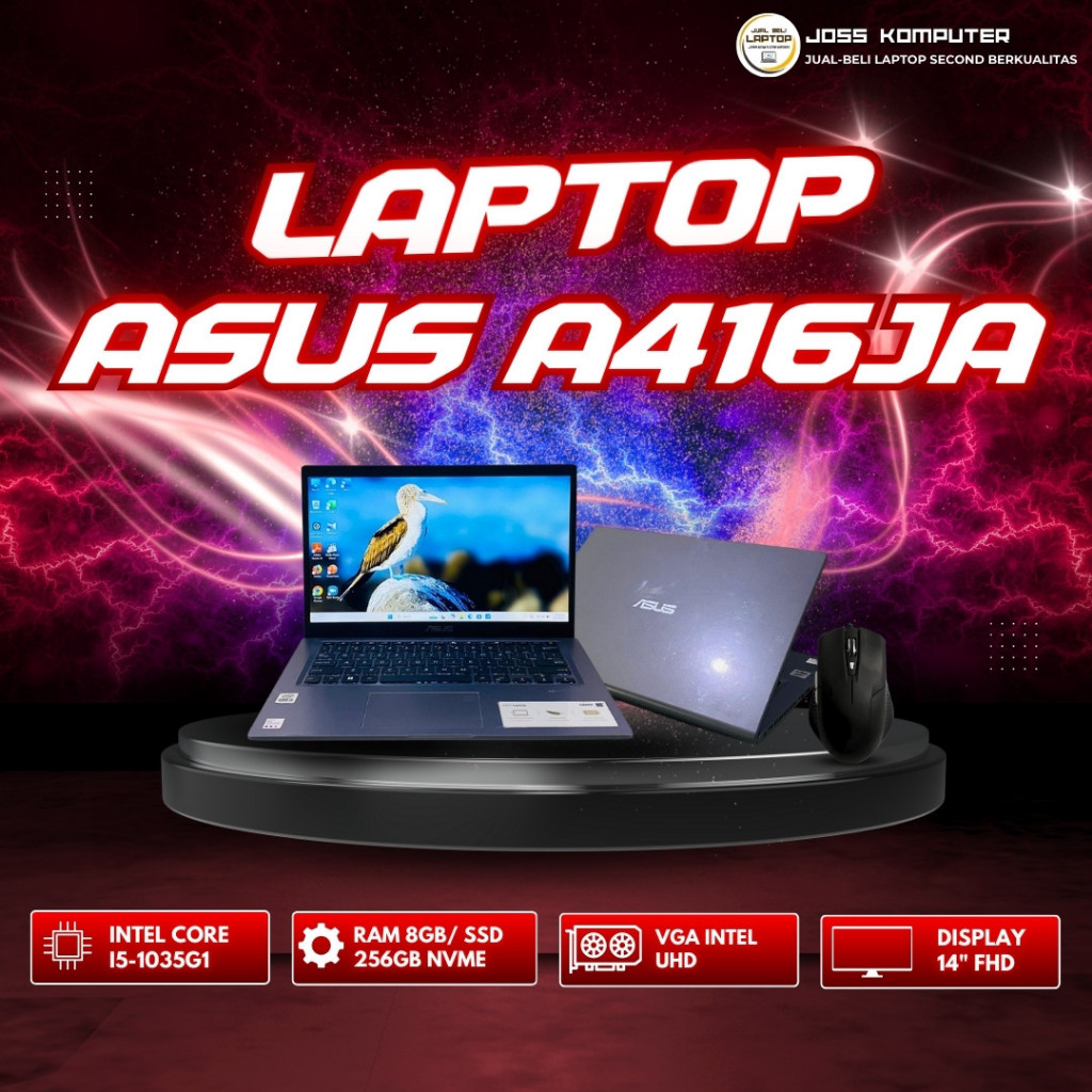 Laptop Terlaris ASUS A416JA / RAM 4GB/ SSD 512GB NVMe - Intel Core i5 Murah