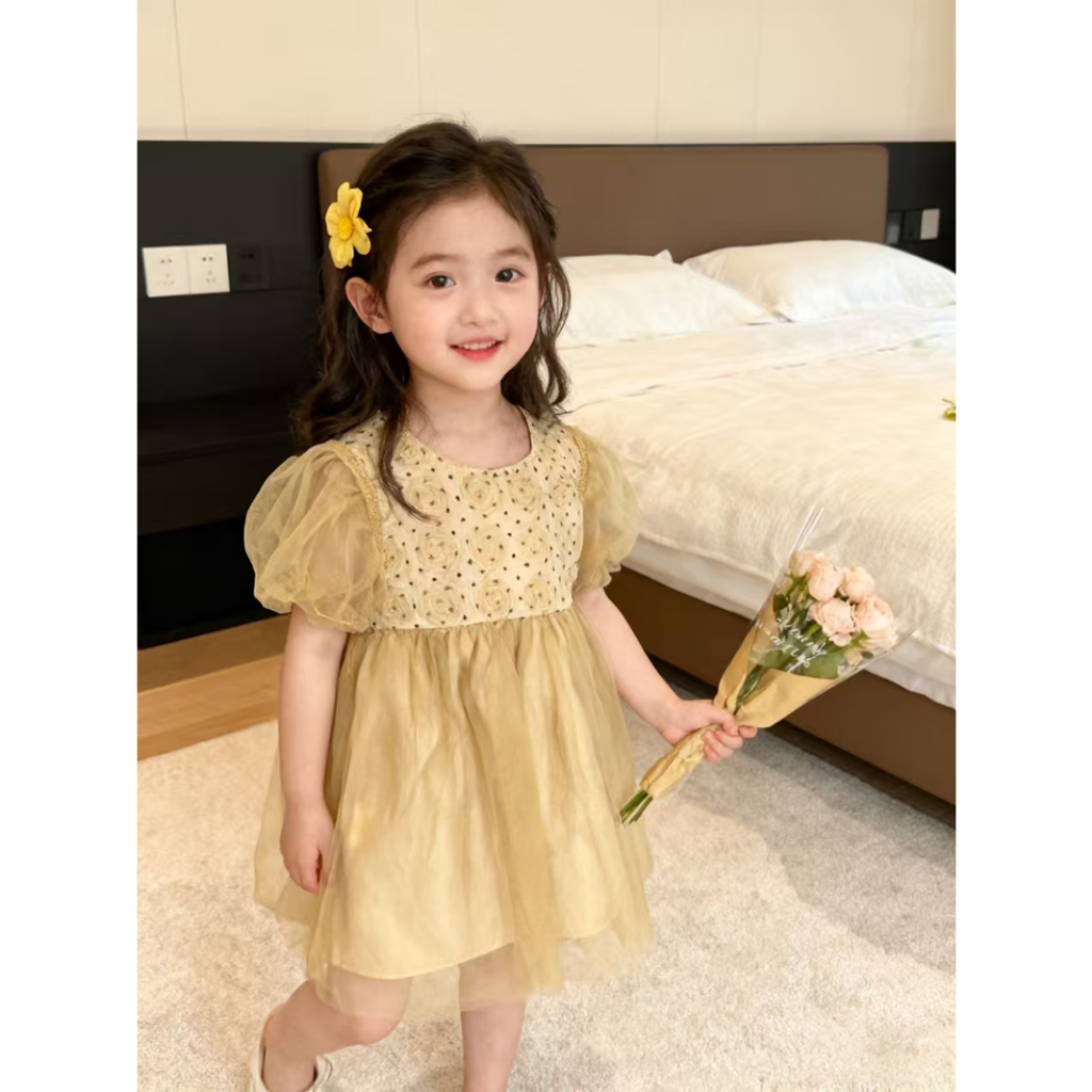 Cuci Gudang Besar-Besaran-dress anak perempuan dress Import premium anak perempuan Dress Tutu Tile L