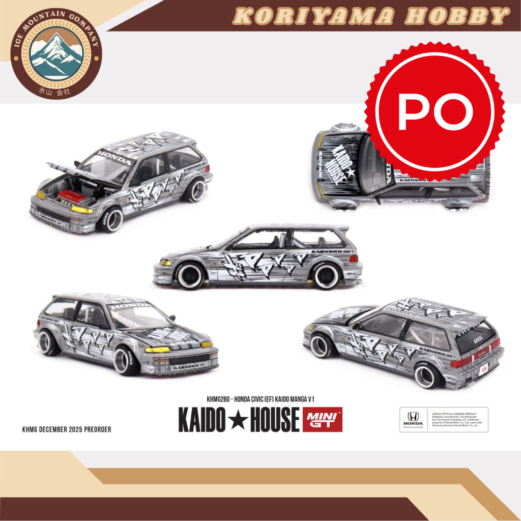 Mini GT Kaido House 260 Honda Civic (EF) Kaido Manga V1 MiniGT