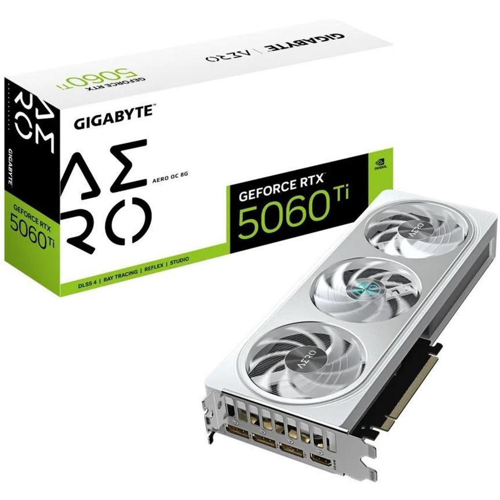 VGA GIGABYTE GeForce RTX 5060 Ti / RTX5060 Ti AERO OC 8GB GDDR7 | GPU Card RTX 5060Ti