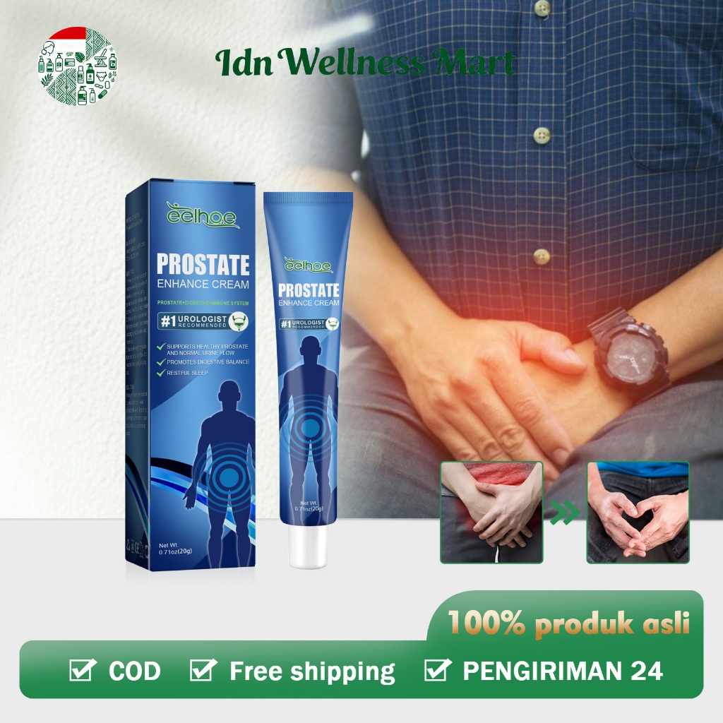 EELHOE Prostate Enhance Cream 20g Gel Herbal Bantu Jaga Kesehatan Prostat Secara Alami Prostate Mass