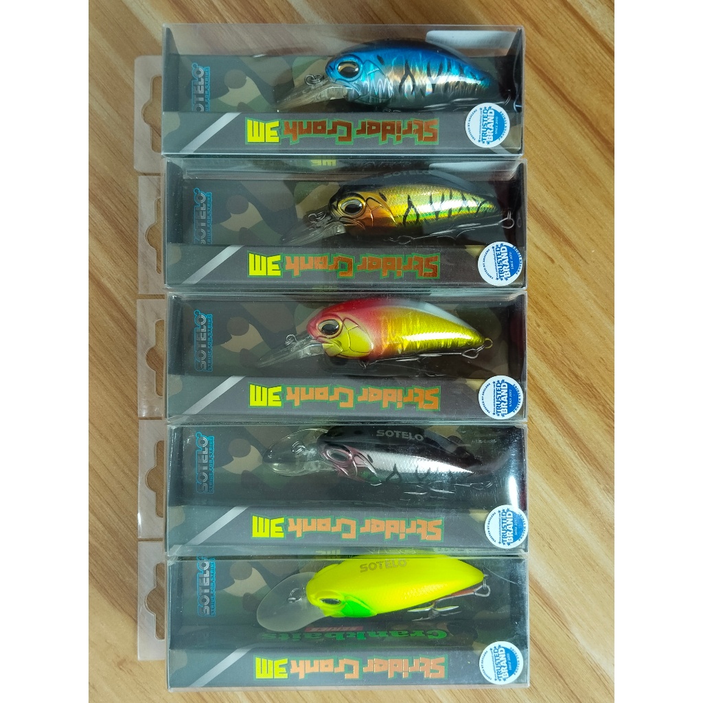 Umpan Pancing Lure Minnow Sotelo Strider Cran 3 M 6,6Cm - 16 Gram Floating