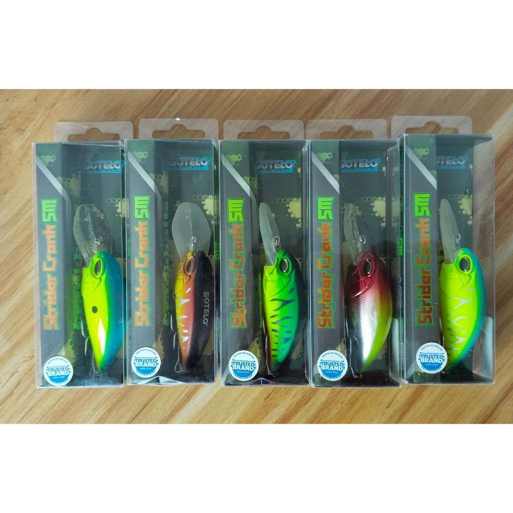 Umpan Pancing Lure Minnow Sotelo Strider Crank 5 M 6 ,6 Cm - 16 Gram Floating