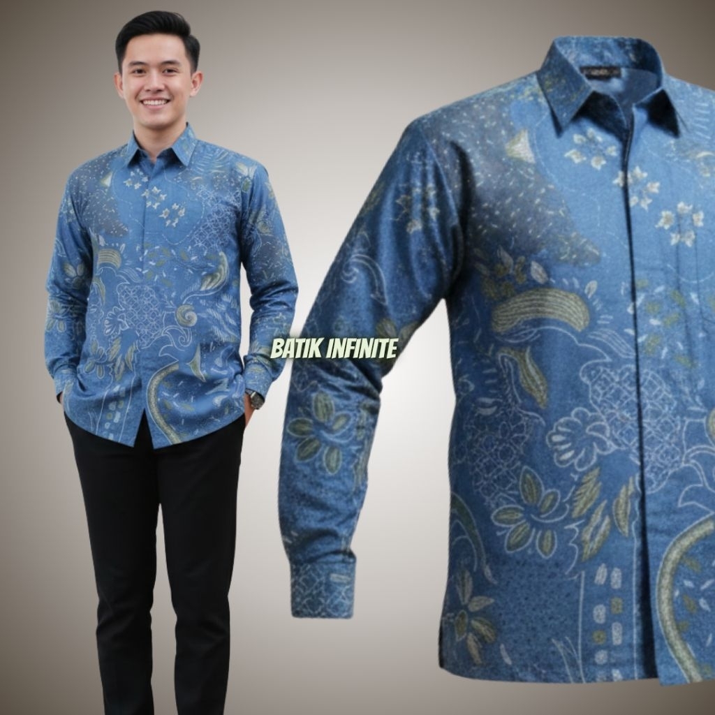 Baju Batik Daily Outfit Viral Pakaian Resmi Kekinian Pakaian Resepsi Baju Premium Pria Kemeja Lengan