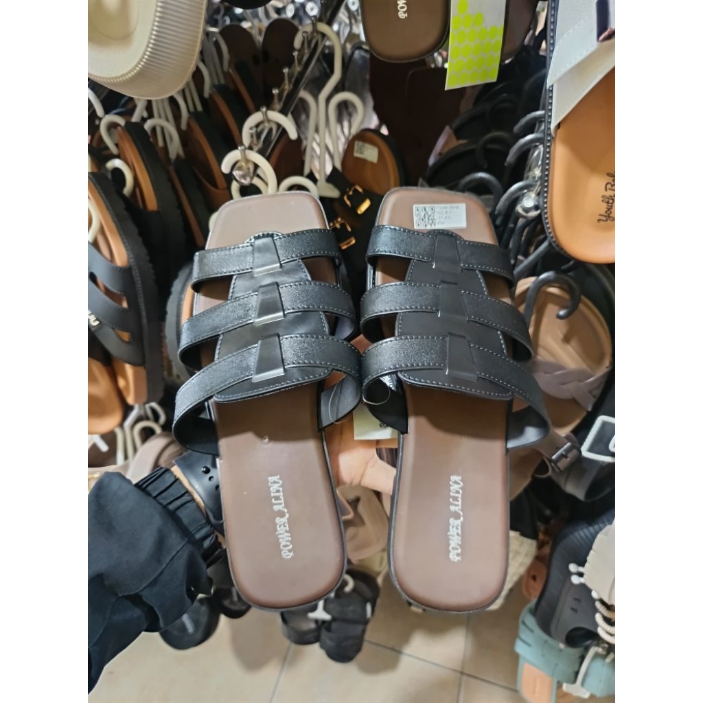 SANDAL KARET WANITA RINGAN ANTI SLIP|| POWER ALINA 502 K-1
