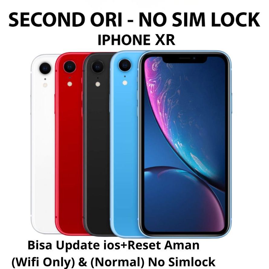 IP XR 256GB 128GB 64GB Second handphone inter Normal Like New