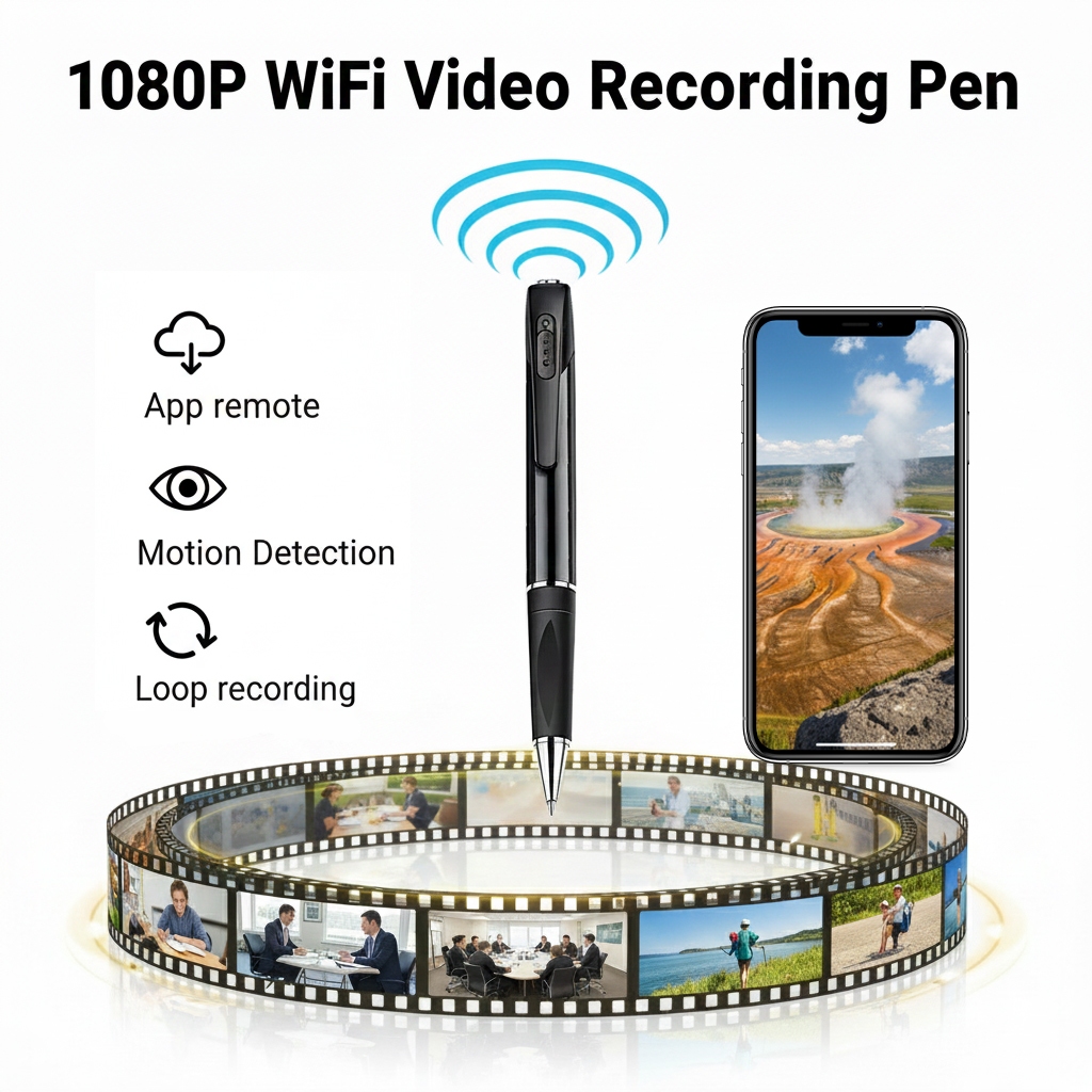 Spy Camera Pen Kamera Tersembunyi Model Pulpen Hidden Camera CCTV IP kamera