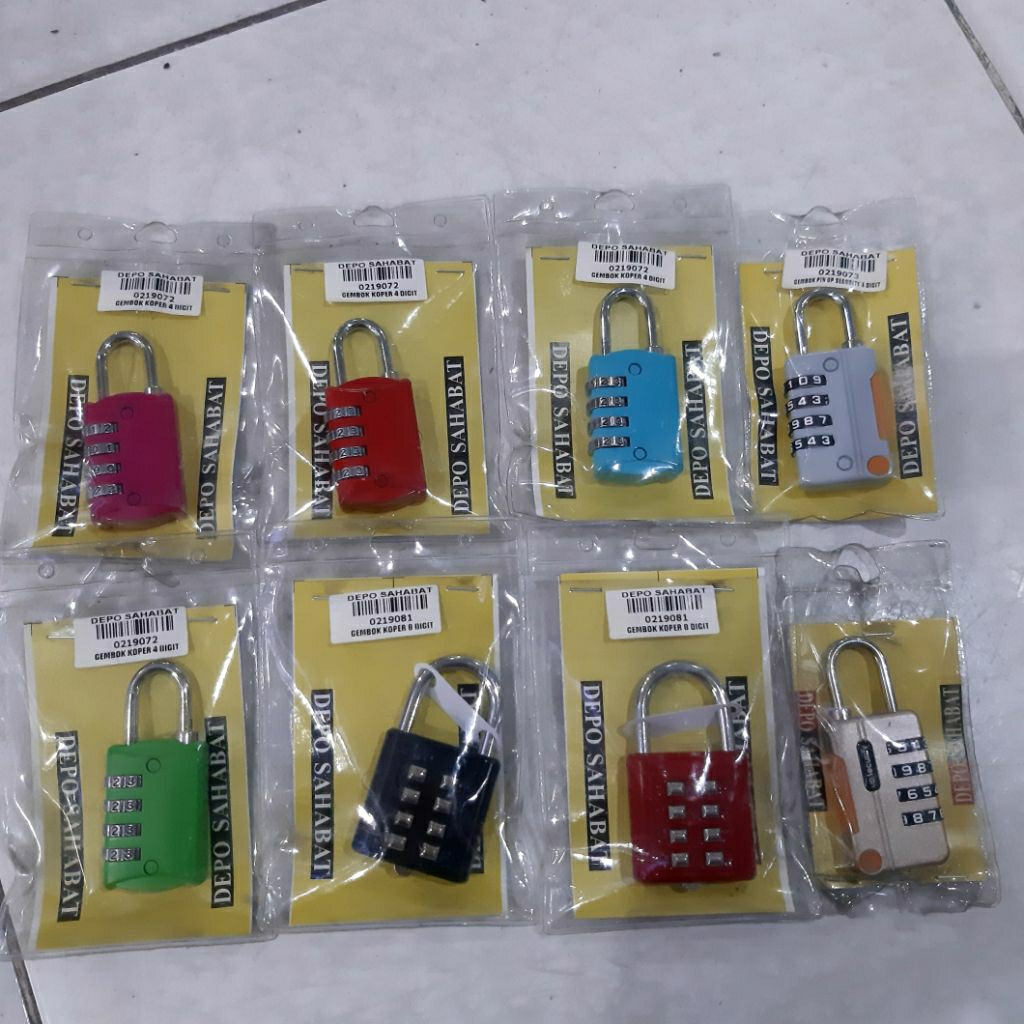 GEMBOK KOPER 8 digit, 4digit,scuriti 4 digit
