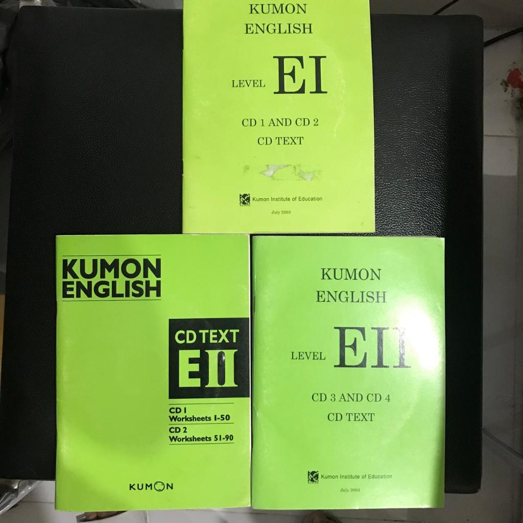 Buku Bahasa Inggris Kumon Level EI dan EII ORIGINAL Second