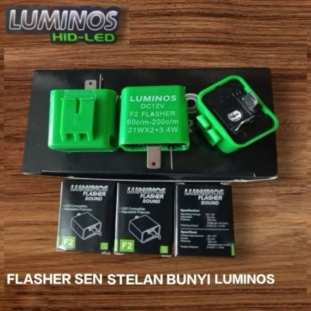 FLASER SEN FLASHER SEIN LED STELAN LUAR DAN BUNYI LUMINOS 12 VOLT ORIGINAL